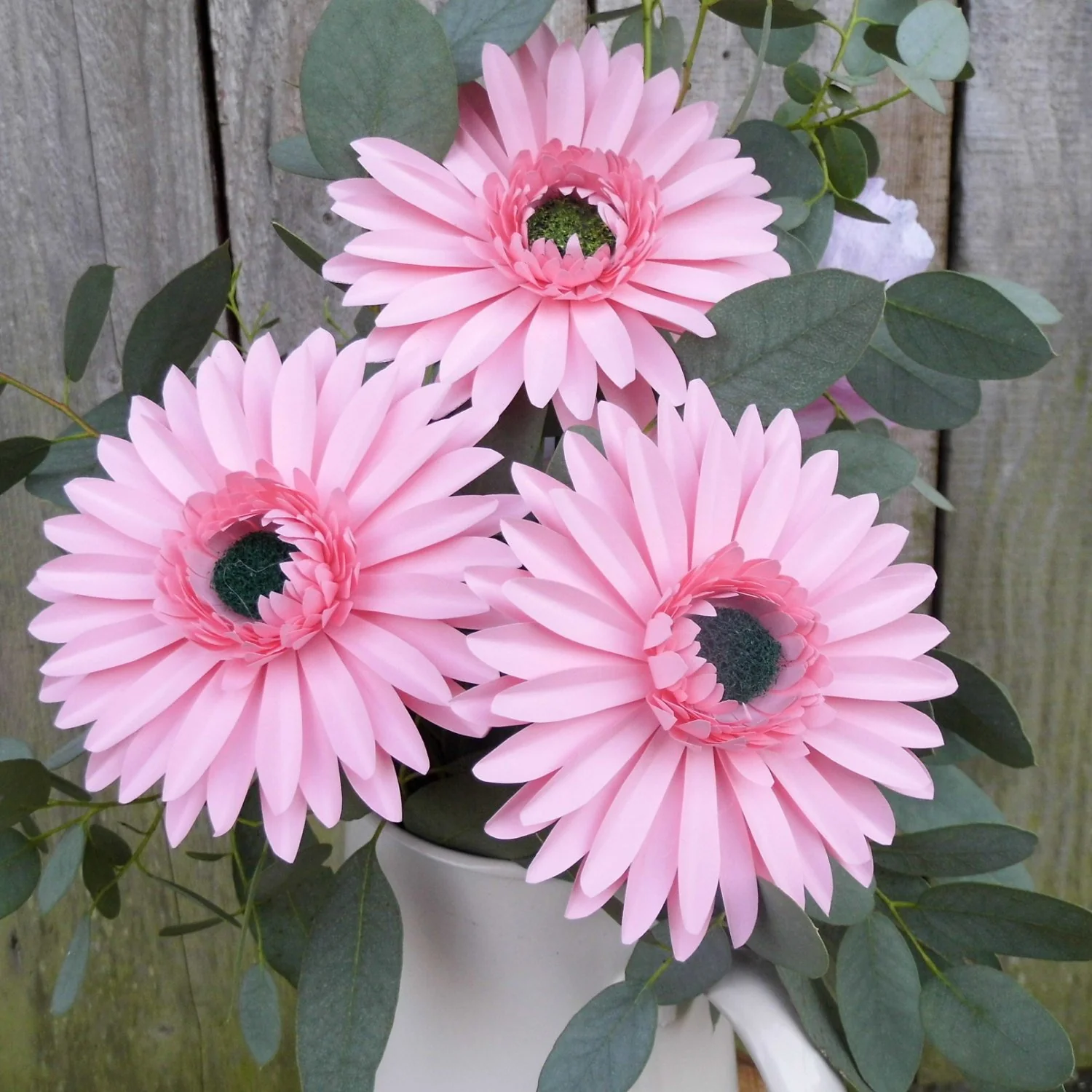 3 x Handmade Paper Gerbera Daisies - Image 5