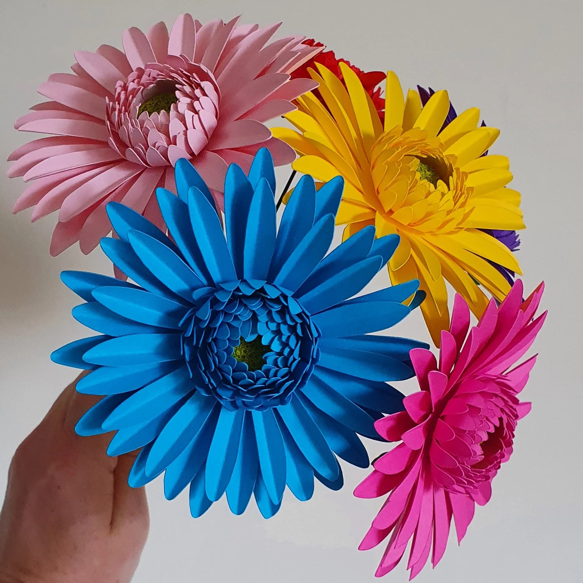 6 x Handmade Paper Gerbera Daisies - Image 11