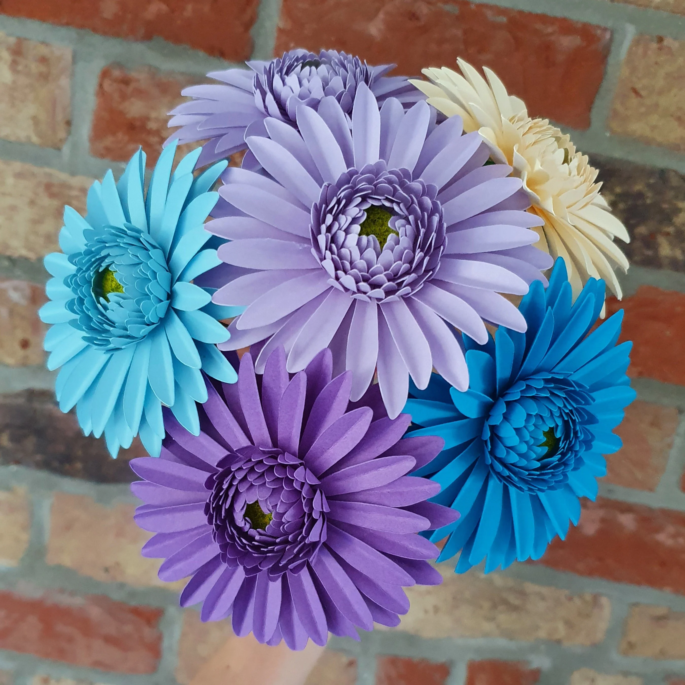 6 x Handmade Paper Gerbera Daisies - Image 2