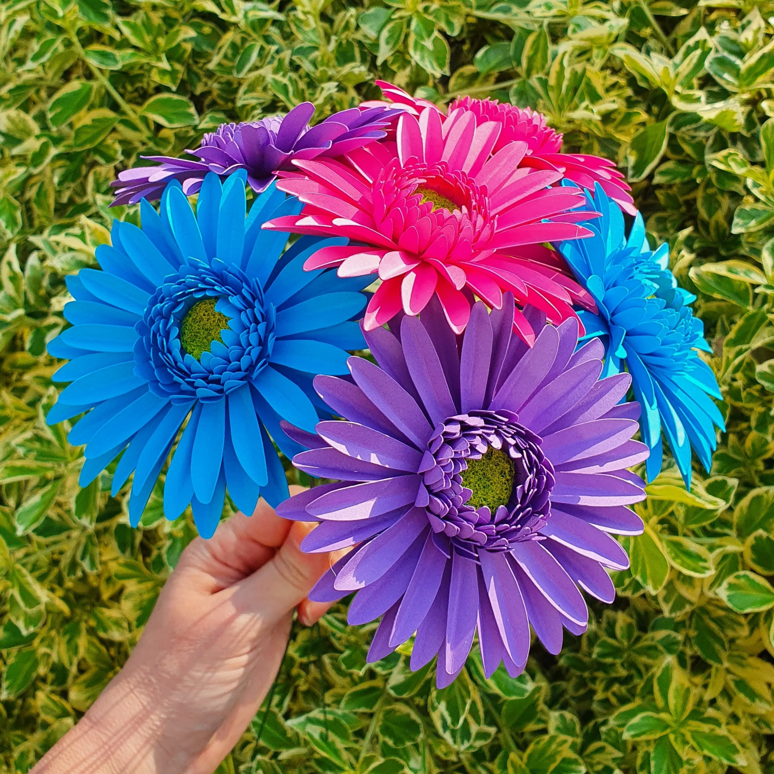 6 x Handmade Paper Gerbera Daisies - Image 3