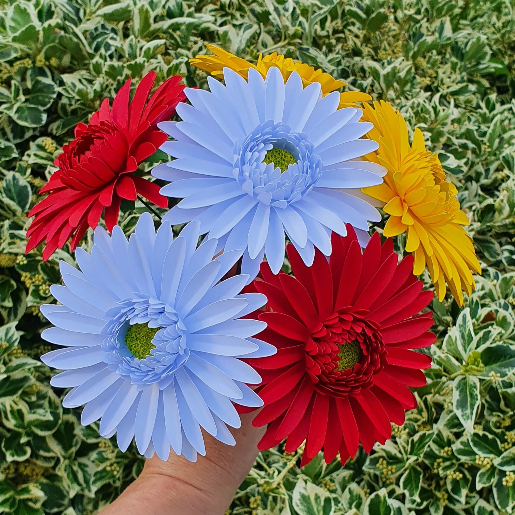 6 x Handmade Paper Gerbera Daisies - Image 4
