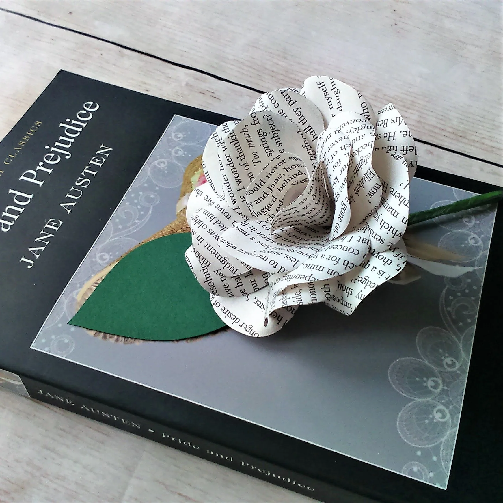 Book Paper Flower Buttonholes /Boutonnieres - Image 6