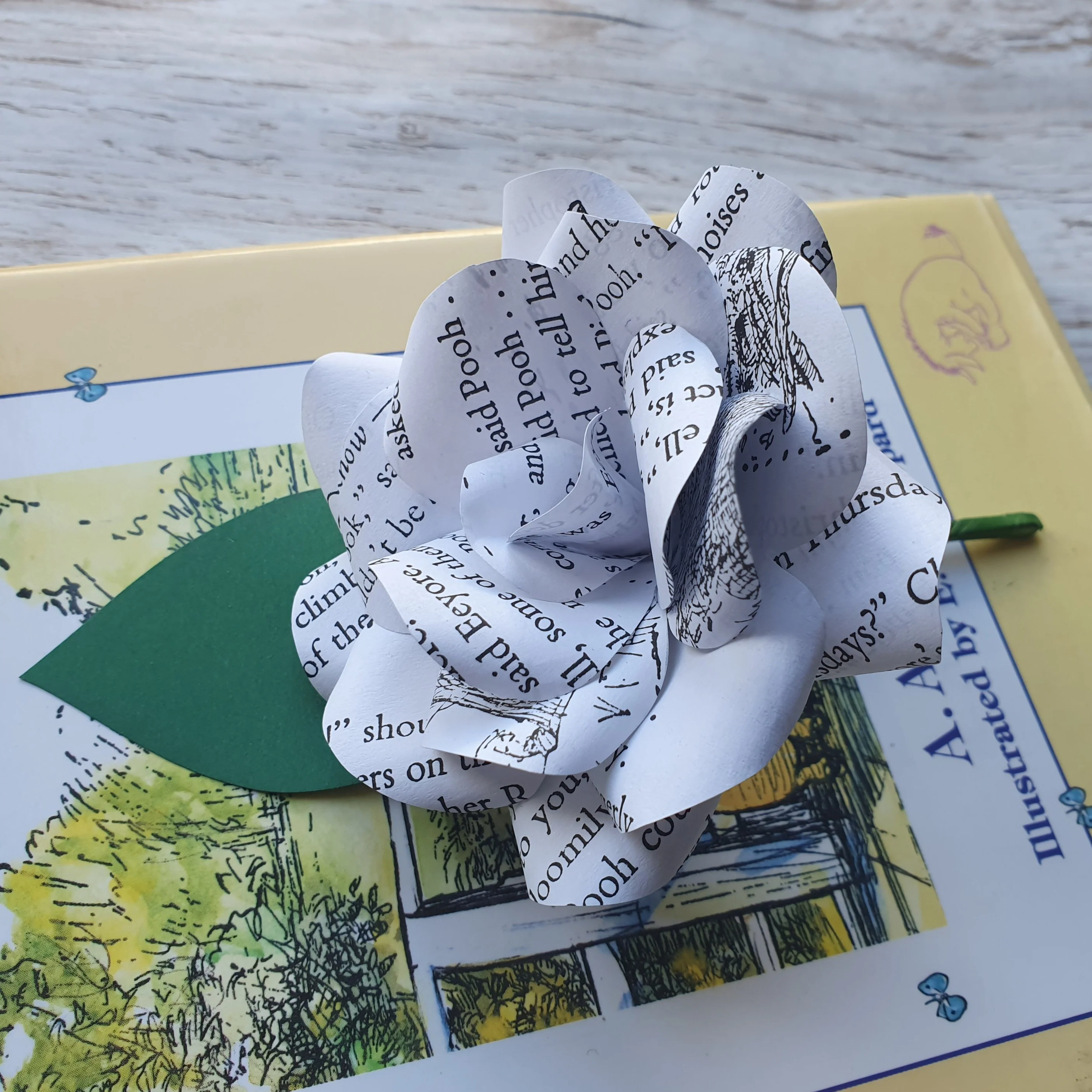 Book Paper Flower Buttonholes /Boutonnieres - Image 7