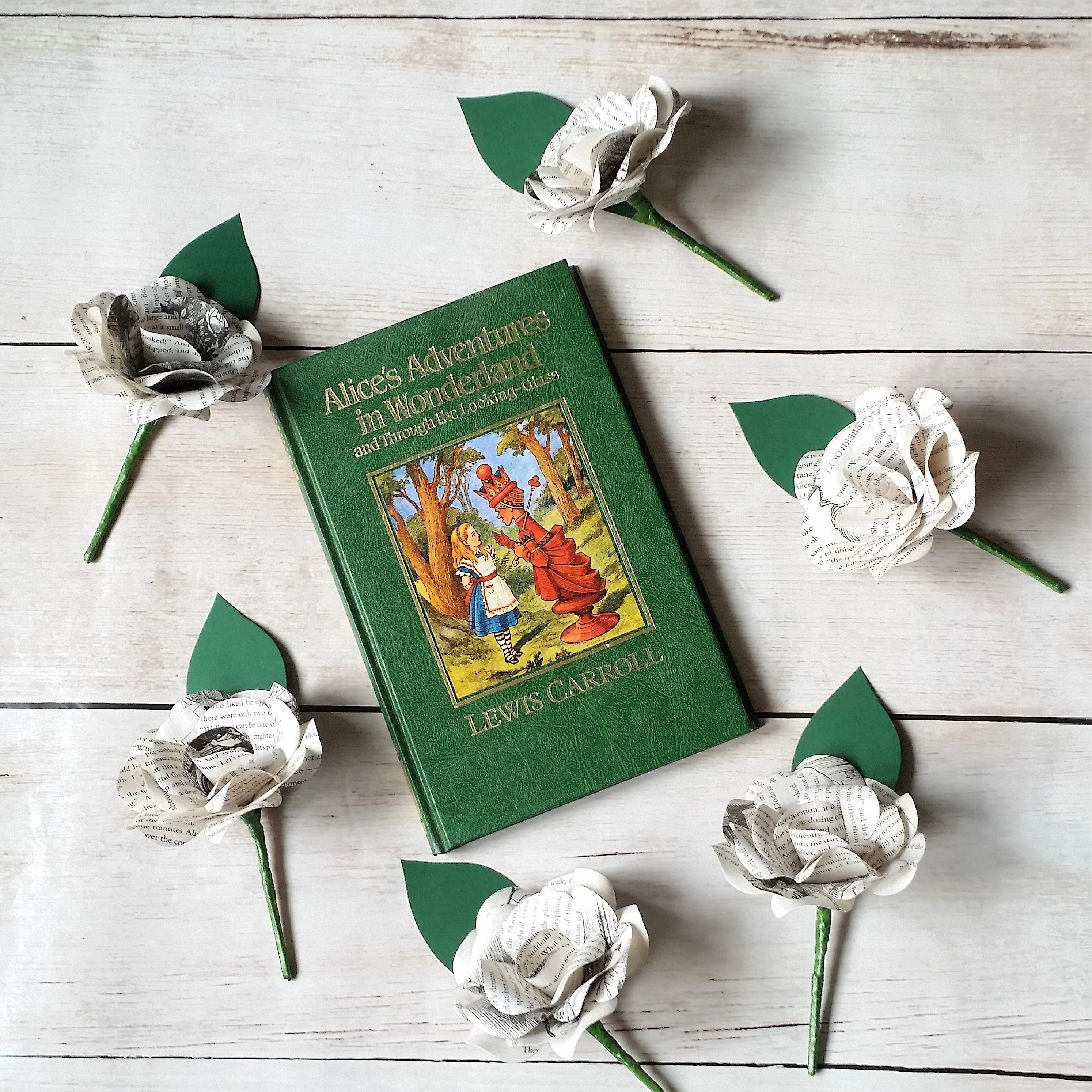 Book Paper Flower Buttonholes /Boutonnieres - Image 8