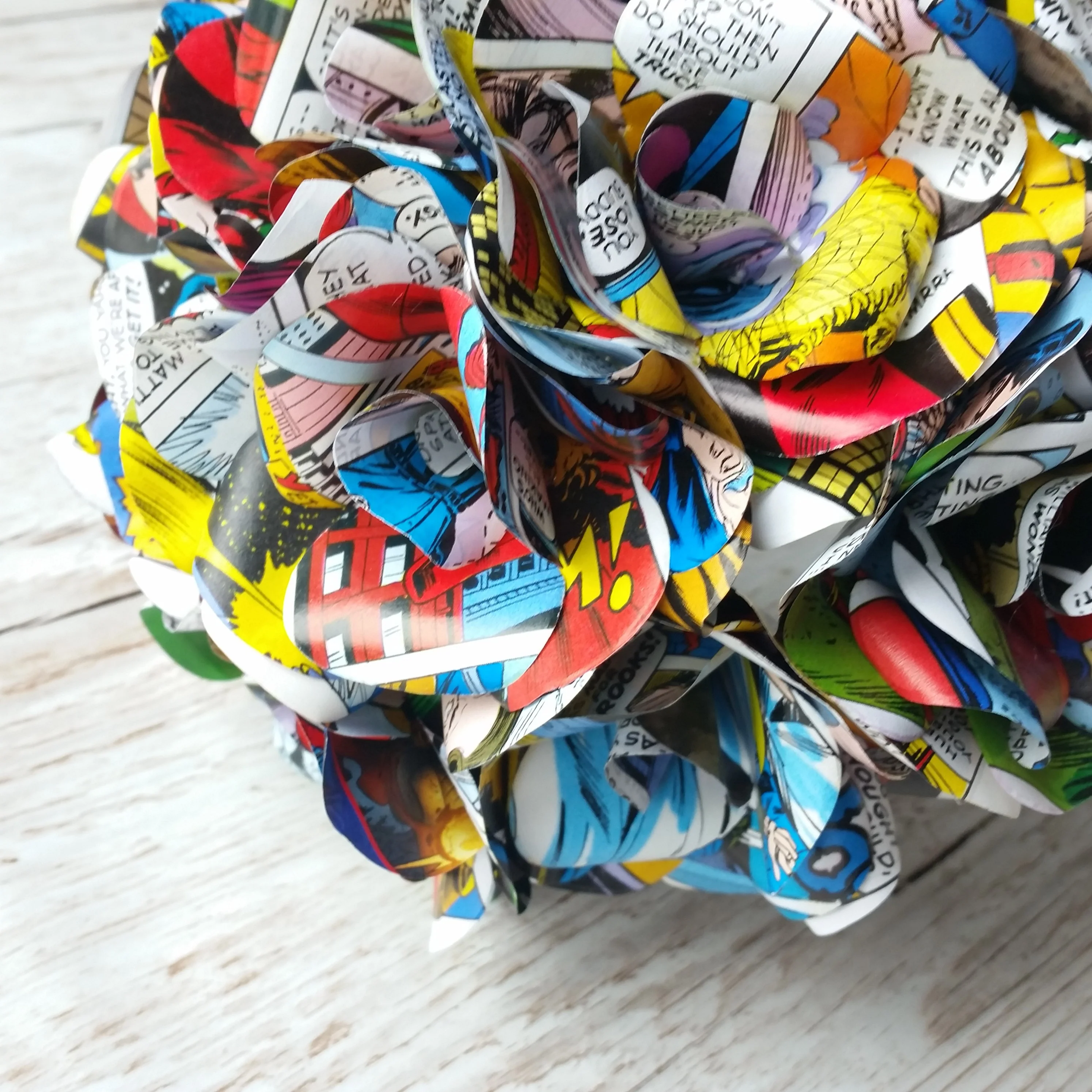 Comic Book Paper Flower Bridal Bouquet - Image 7