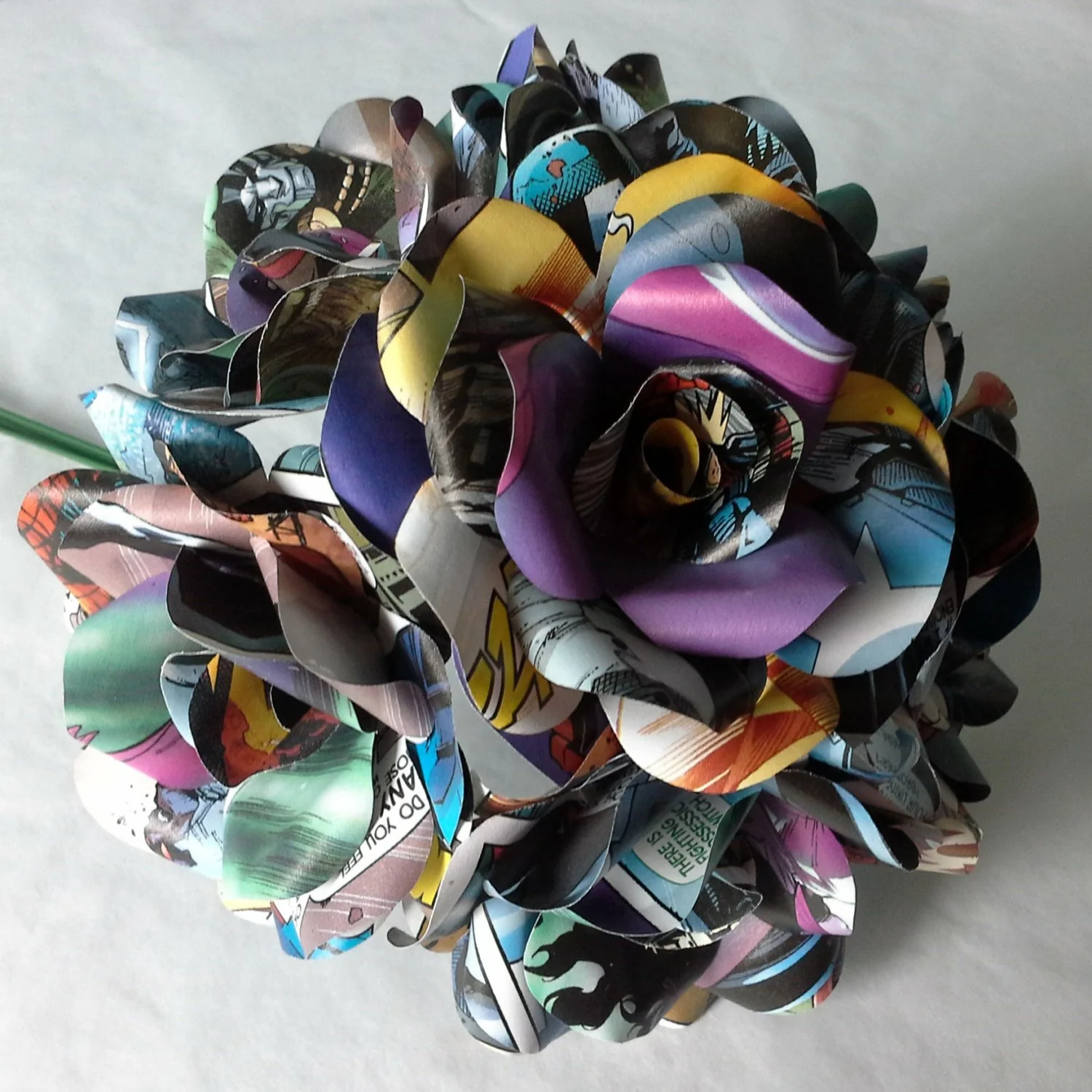 Comic Book Paper Flowers - Image 3