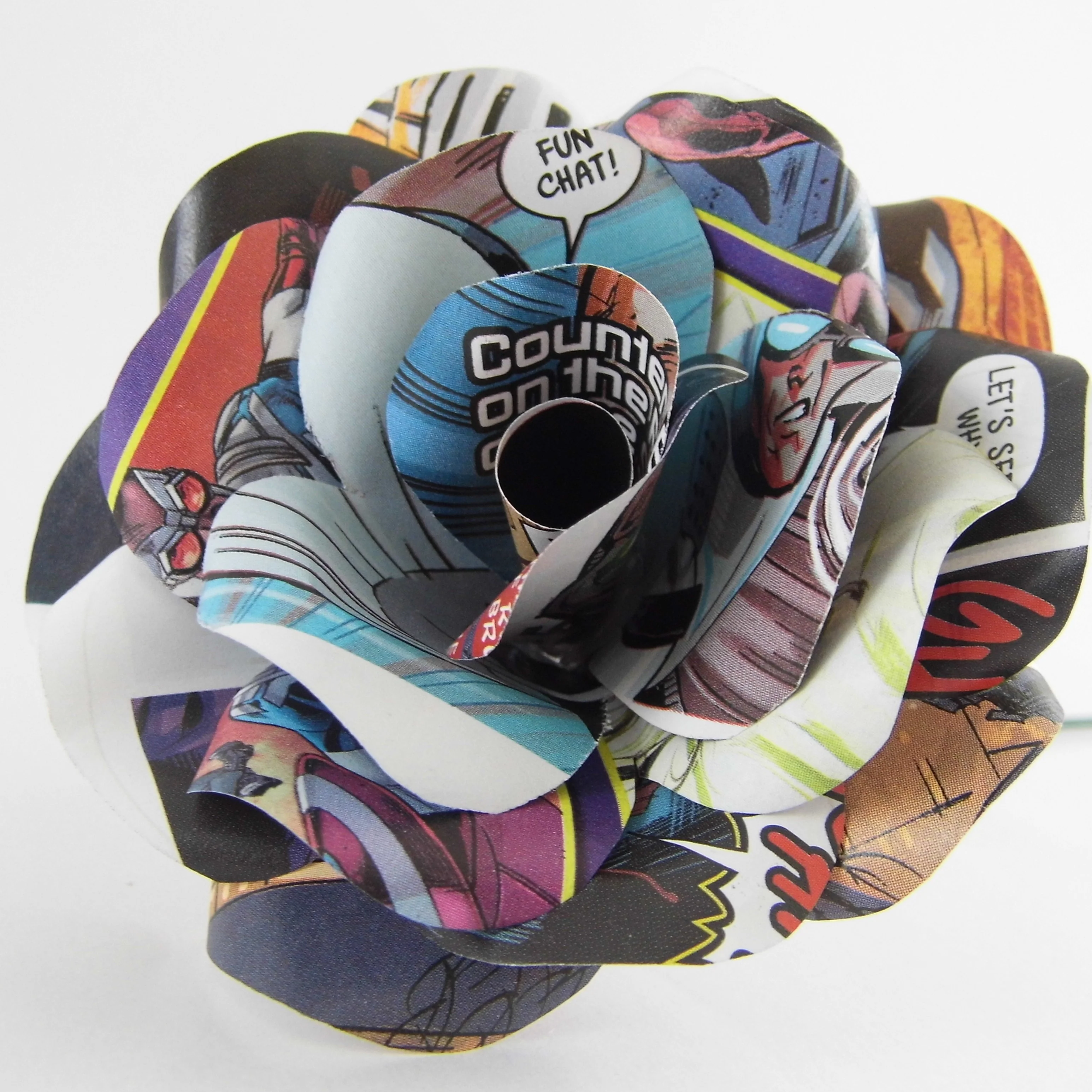 Comic Book Paper Flowers - Image 6