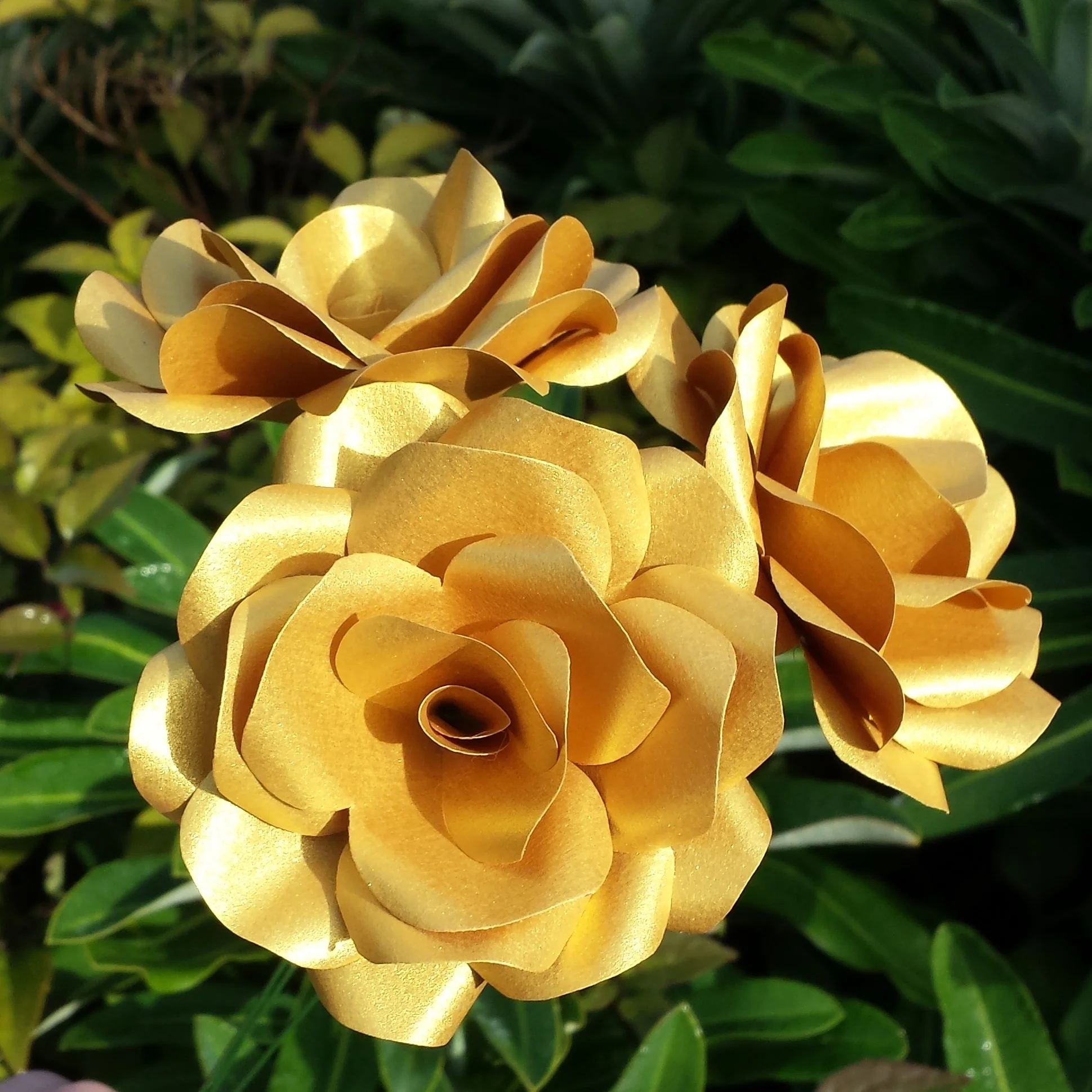 Gold Paper Flowers - Image 4