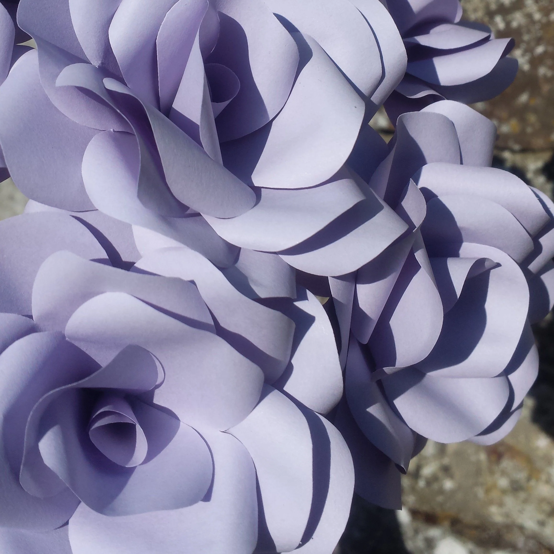 Lavender Colour Paper Flowers - Image 4