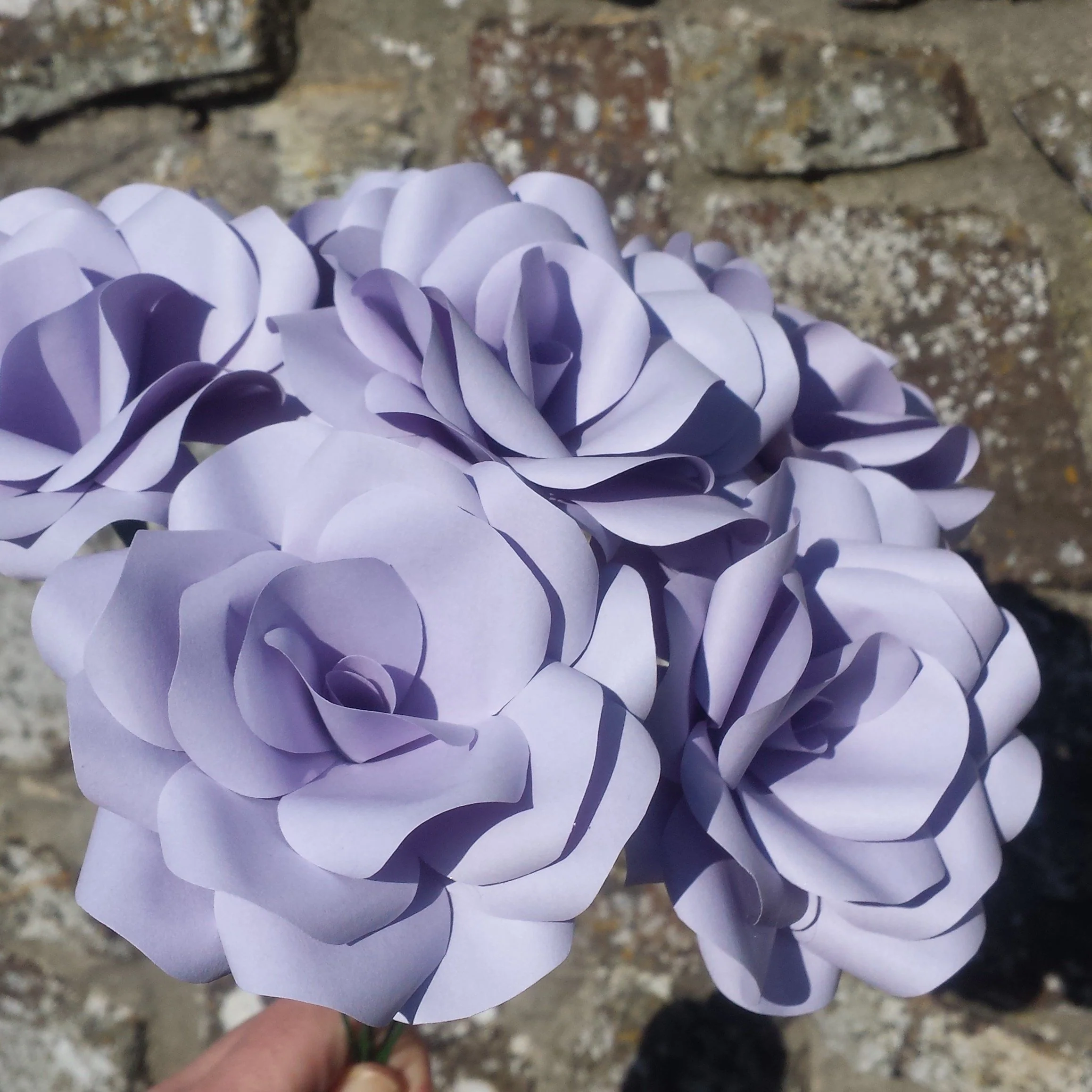 Lavender Colour Paper Flowers - Image 5