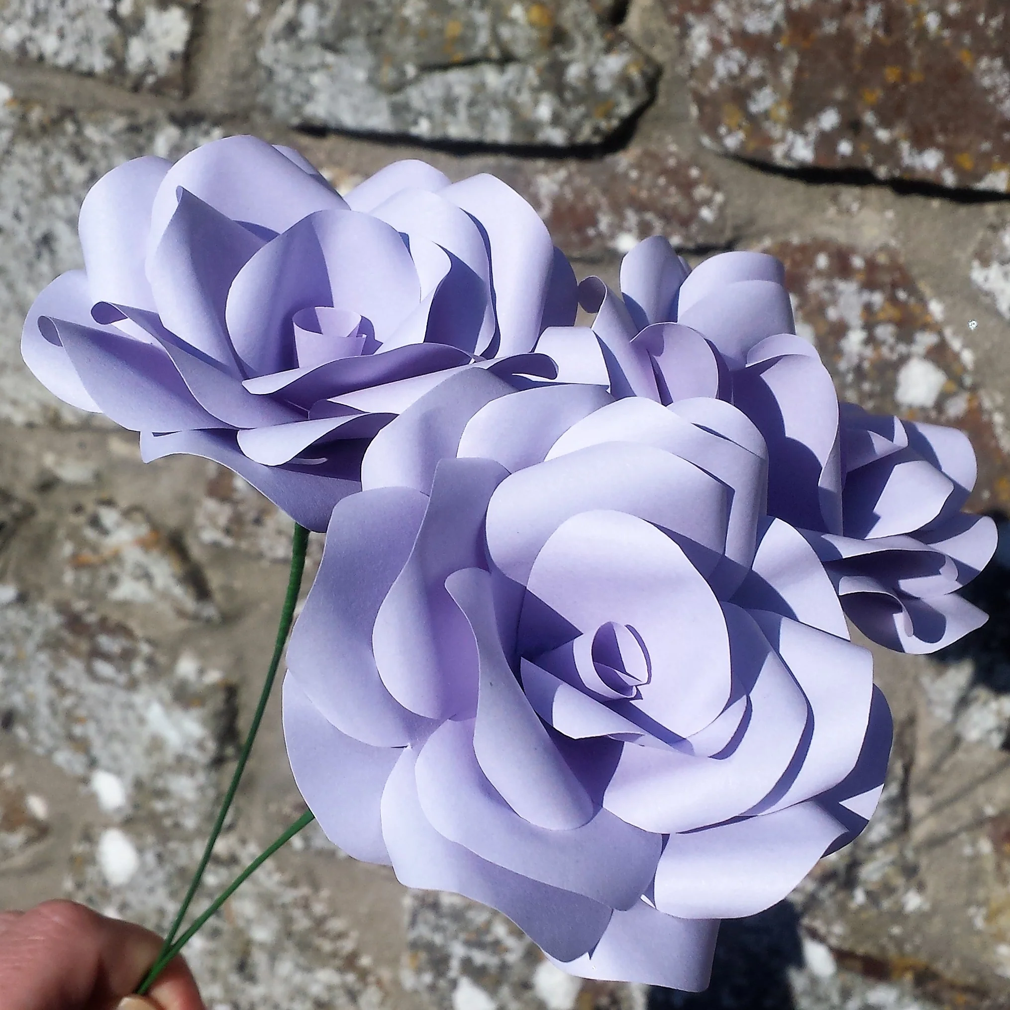 Lavender Colour Paper Flowers - Image 7