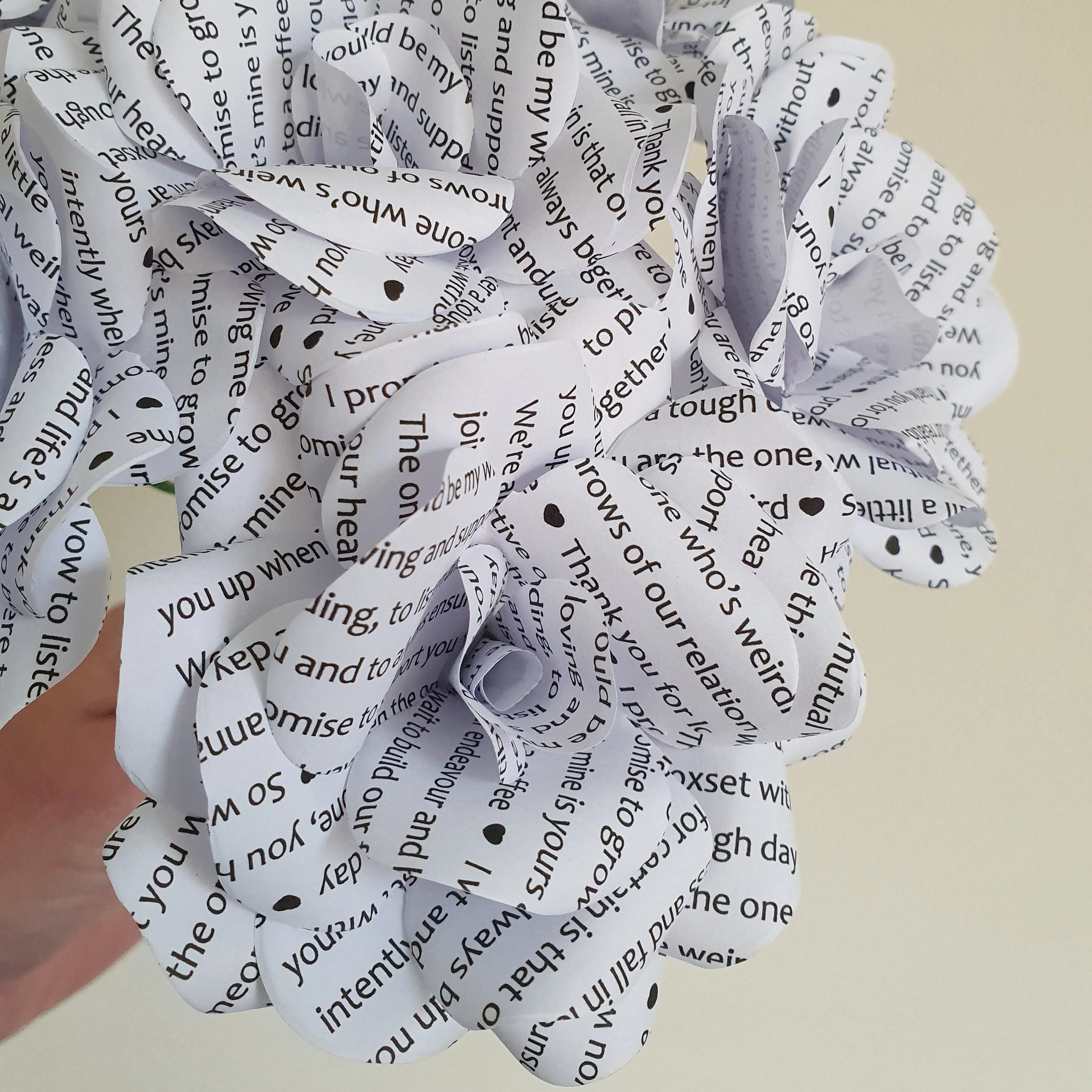 Personalised Message Paper Flowers - Image 2