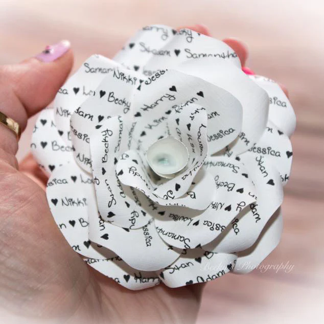 Personalised Message Paper Flowers - Image 5