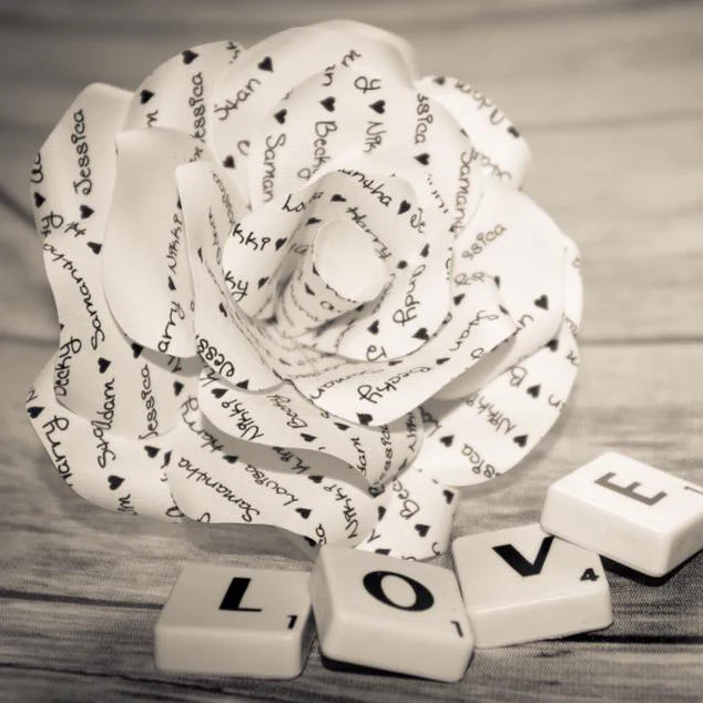 Personalised Message Paper Flowers - Image 6
