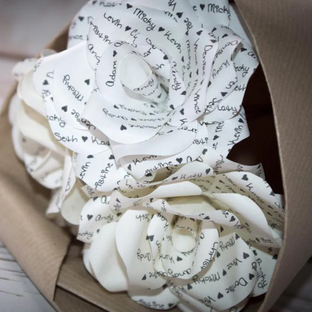 Personalised Message Paper Flowers - Image 8