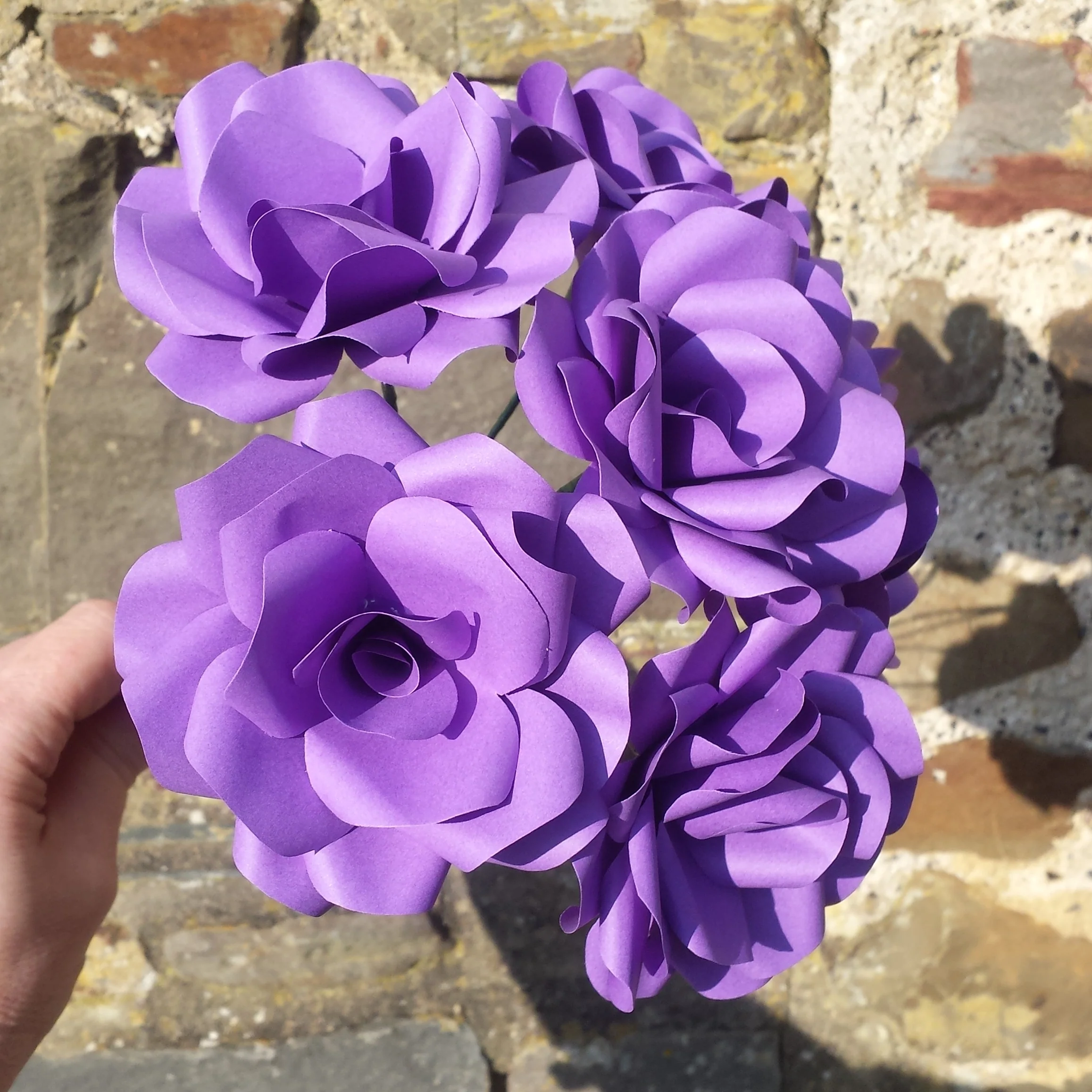 Purple Paper Flowers - Image 6