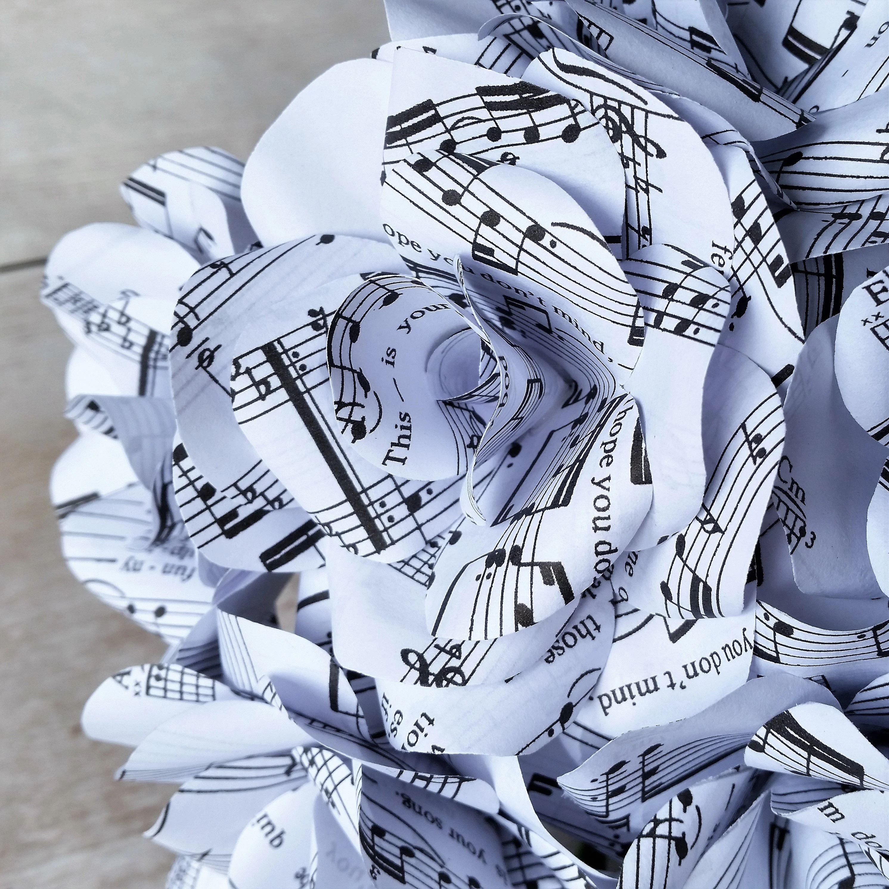 Sheet Music Paper Flowers - Image 3