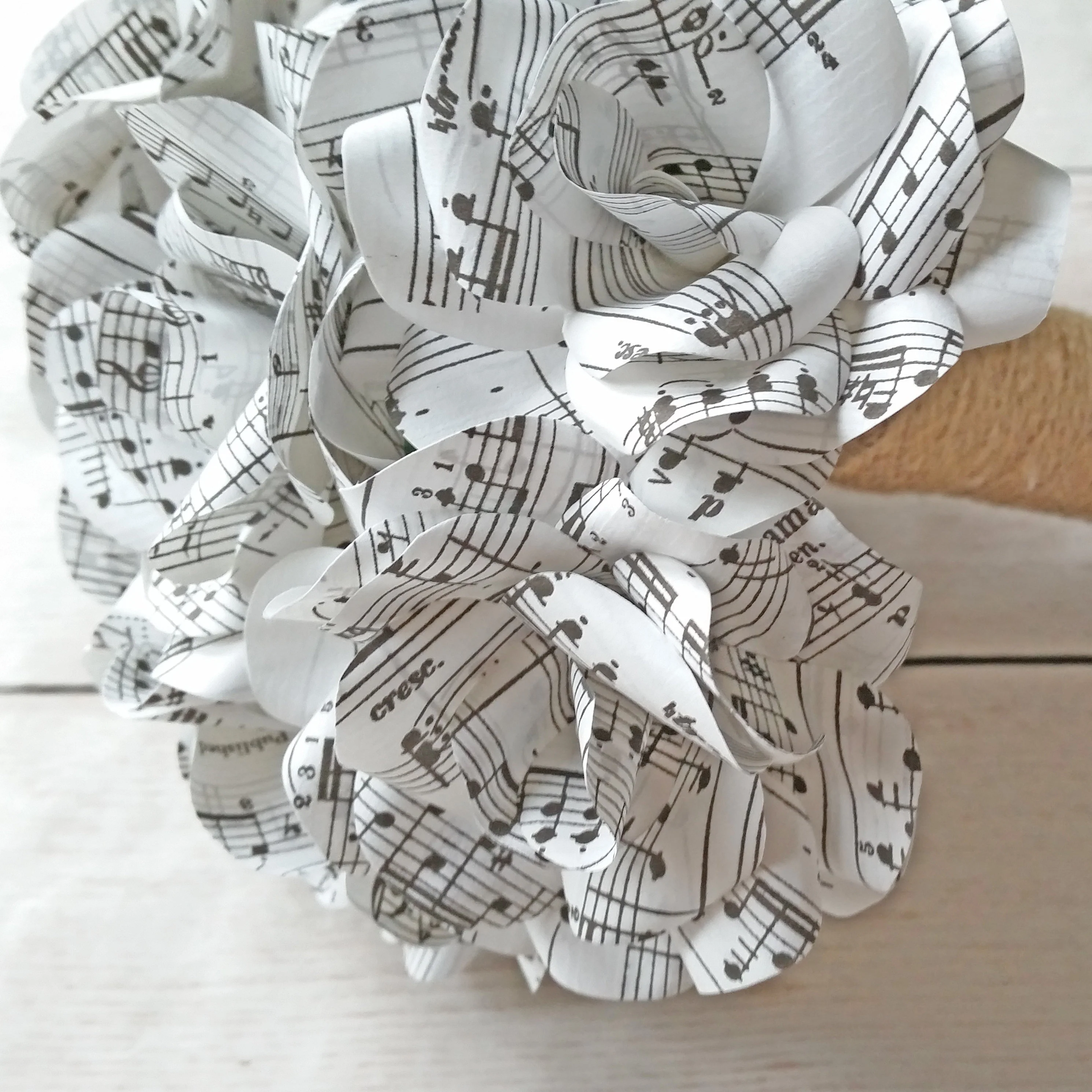 Sheet Music Paper Flower Wedding Bouquet - Image 4