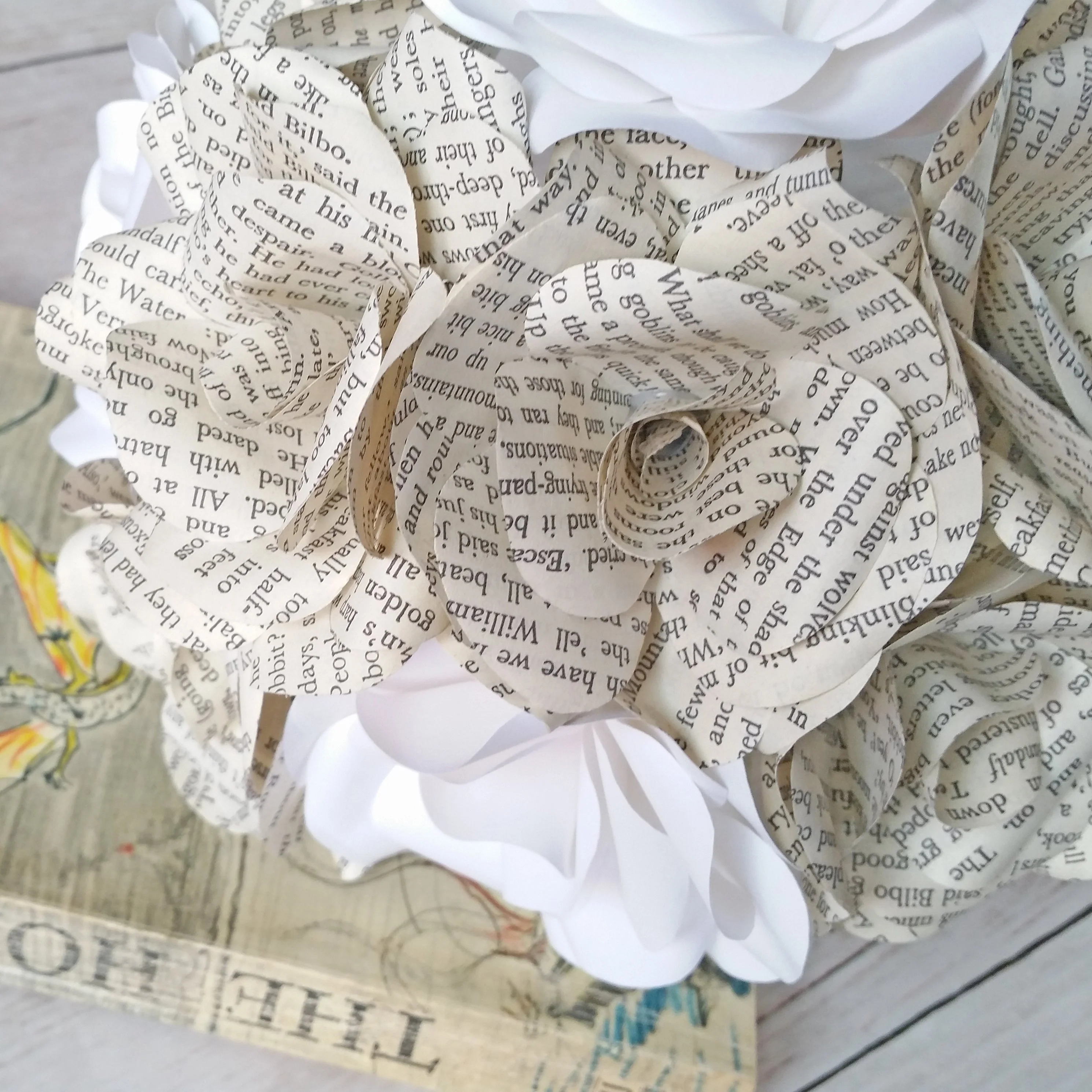 The Hobbit Paper Flower Bridal Bouquet - Image 3